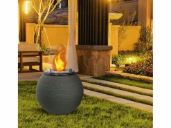 Chimenea de bioetanol brasero de suelo para jardín para interior y exterior BOTTICELLI Salvia d.40 x h54 Verde Discount