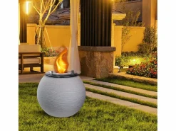 Chimenea|Chimenea|Chimenea de bioetanol, brasero de jardín, de pie, para uso interior y exterior, BOTTICELLI Corda , d.40 x h.54