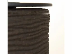 Chimenea de bioetanol brasero de suelo para jardín para interior y exterior RAFFAELLO Terra Marrone d.35 x h55 Marru00f3n Outlet