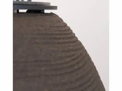 Chimenea de bioetanol con brasero para jardín, suelo para interior y exterior BOTTICELLI Terra Marrone d.40 x h54 Marru00f3n Clearance