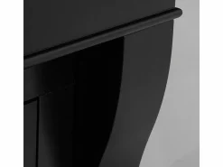 Chimenea de bioetanol de pie WASHINGTON, color (L111 x P43 x H99) Negro Discount