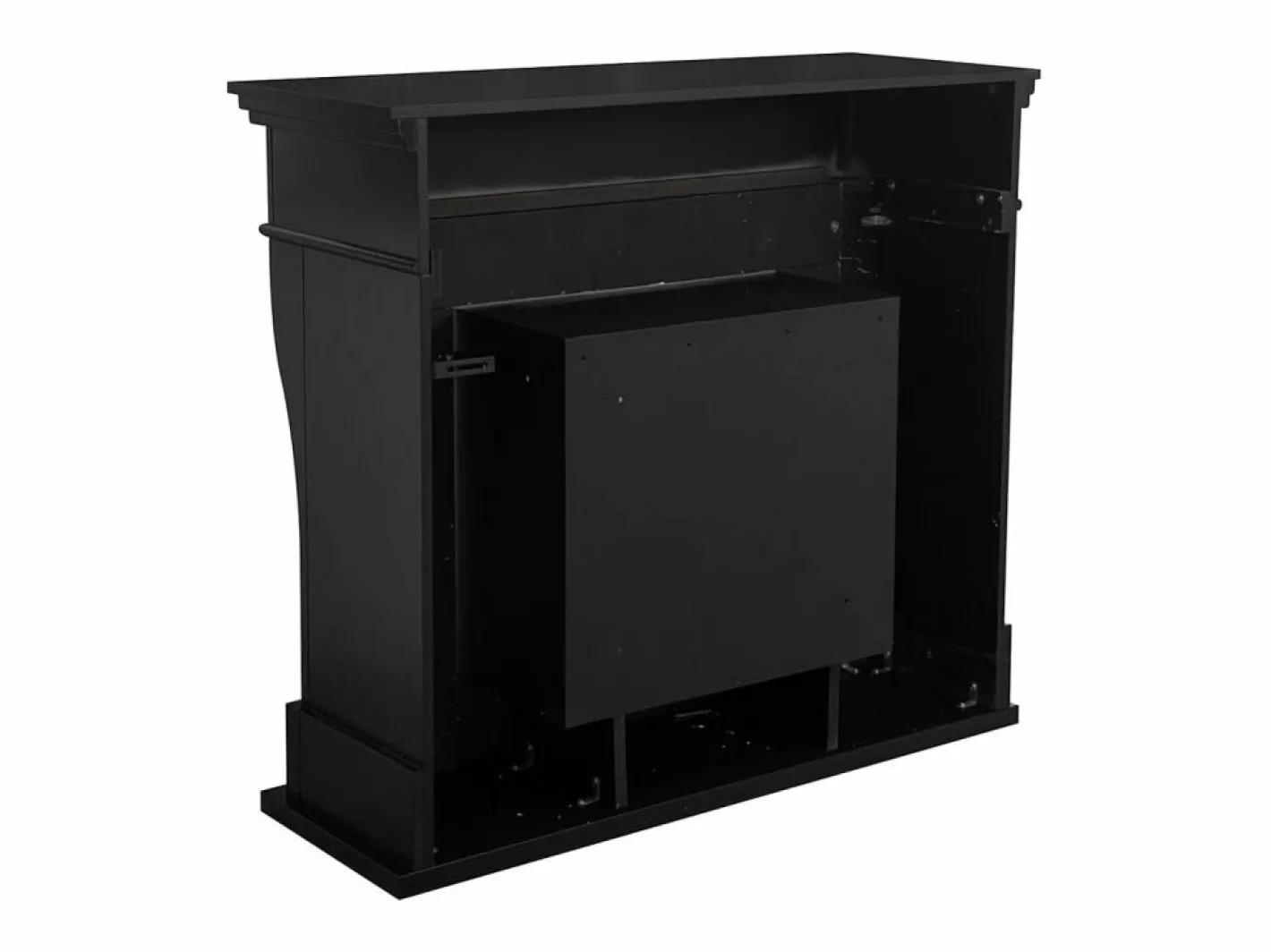 Chimenea de bioetanol de pie WASHINGTON, color (L111 x P43 x H99) Negro Discount