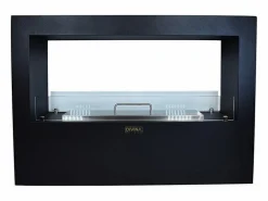 Chimenea|Chimenea|Chimenea de bioetanol de pie Giotto S Black 100x30x70 para interior/exterior