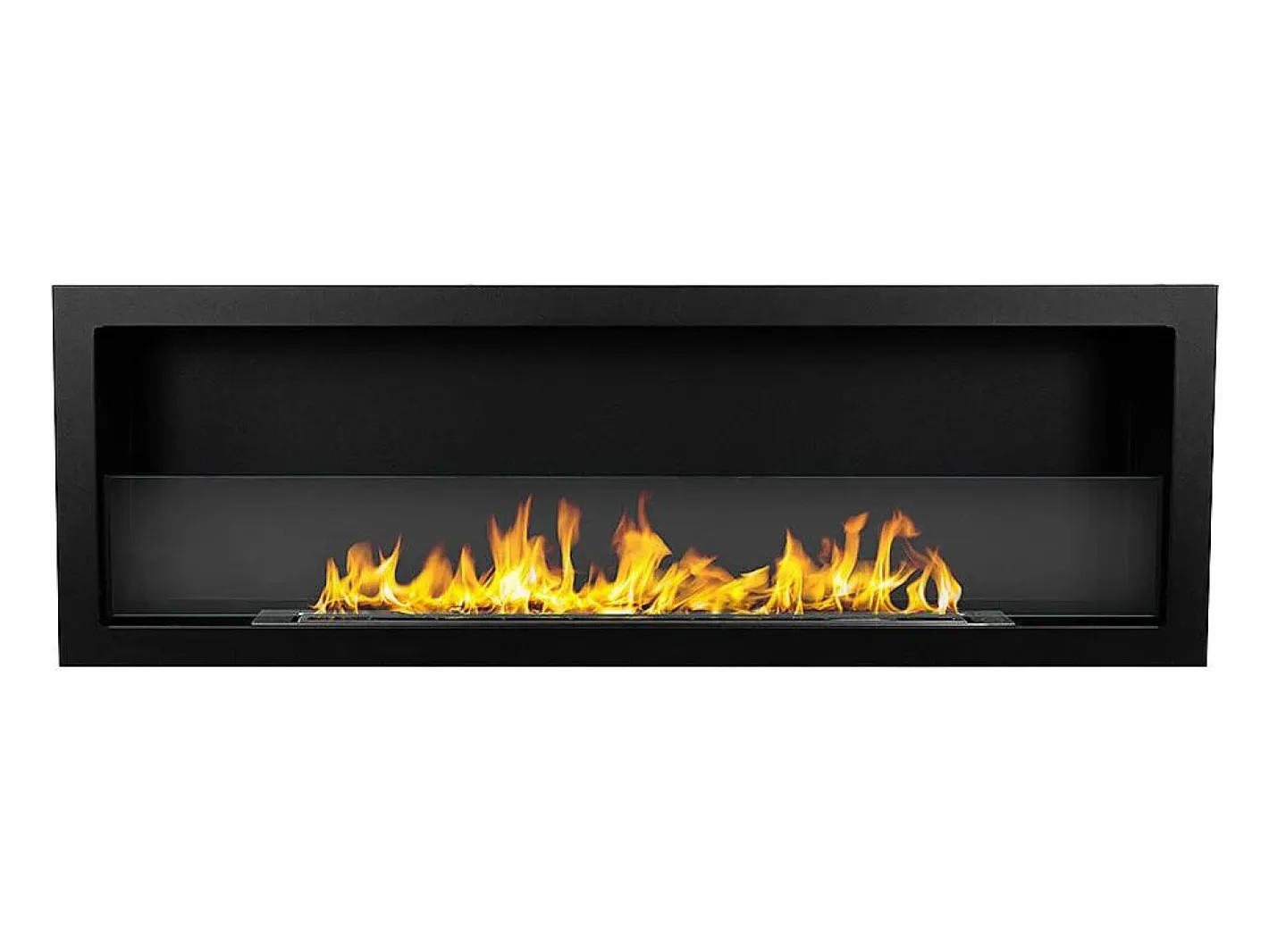 Chimenea de bioetanol empotrada en la pared biochimenea 120x40 FURORE 120 Negro Discount
