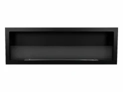Chimenea de bioetanol empotrada en la pared biochimenea 120x40 FURORE 120 Negro Discount