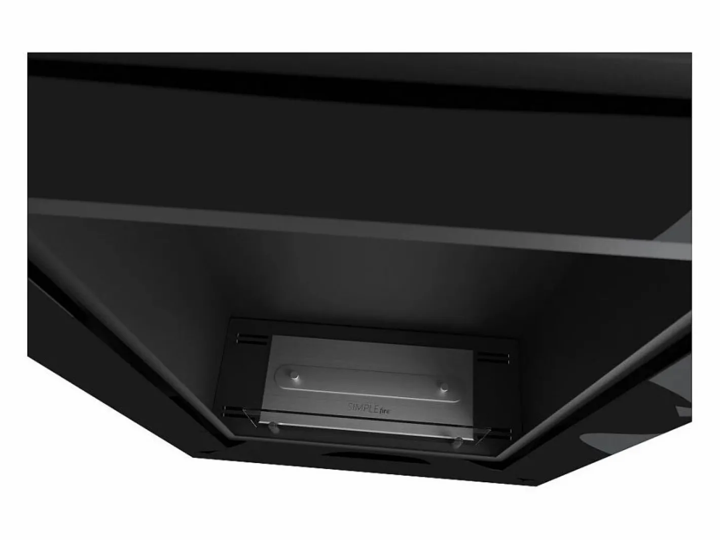 Chimenea de bioetanol empotrada Frame 550 SimpleFire con cristal - mate^ Online