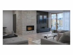 Chimenea|Chimenea|Chimenea de bioetanol empotrada Frame 900 SimpleFire con cristal - mate