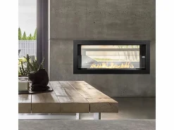 Chimenea de bioetanol empotrada de doble cara biochimenea 2 caras 90x40 MONTEFALCO 90 Negro Sale