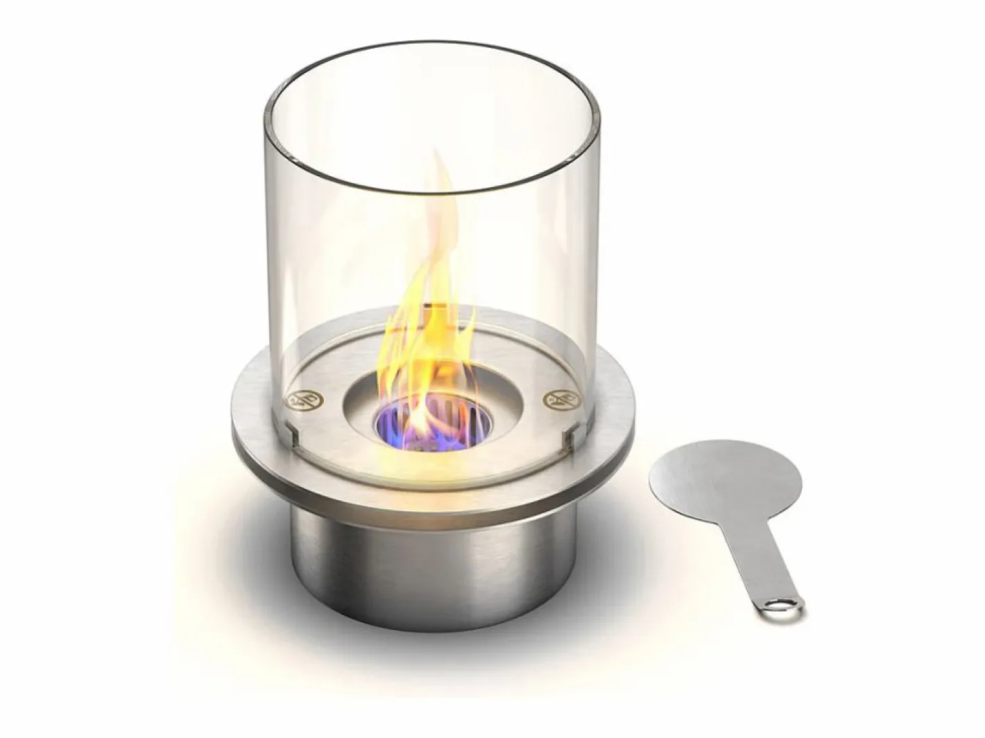 Chimenea de bioetanol MODIGLIANI de hierro fundido gris para uso interior y exterior, D.36 x H.56^ Best