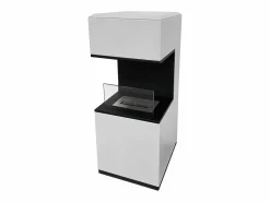 Chimenea de bioetanol Oslo, biochimenea independiente en acero , L38xP38xH100^ Best
