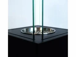 Chimenea de bioetanol para jardín y exterior Capri 110 negra Negro Best
