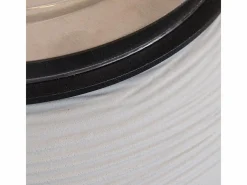 Chimenea de bioetanol para suelo de jardín, para interior y exterior, BOTTICELLI Perla d.40 x h54 Blanco Outlet