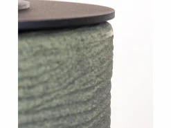Chimenea de bioetanol RAFFAELLO Sage Green, brasero de jardín, de pie, para uso interior y exterior, d.35 x h.55 Verde Sale