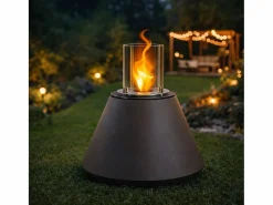 Chimenea de bioetanol STROMBOLI Tortora, brasero de pie para interior y exterior, d.60 x h.56^ Discount