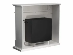 Chimenea de bioetanol TRUMAN, biochimenea de pie, blanca, efecto mármol, L121 x P38 x H108^ Discount