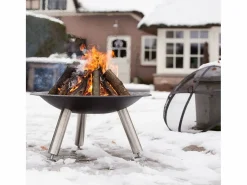 Eurobath Brasero|Chimenea de cuenco Chicago acero 75 cm negra 85013