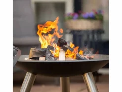 Eurobath Brasero|Chimenea de cuenco Chicago acero 75 cm negra 85013