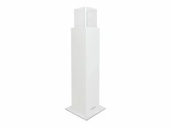 Chimenea de jardín de bioetanol para exterior Capri 110 blanca^ Outlet