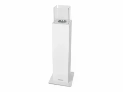 Chimenea de jardín de bioetanol para exterior Capri 110 blanca^ Outlet