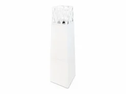 Chimenea de jardín de bioetanol para exterior Vulcano White 40x40x145^
