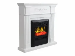 FLAMATECH Chimenea|Chimenea|Chimenea eléctrica - Con repisa - Long. 98 x Prof. rof. 26 x Alt. 100,8 cm - - OTEMANU