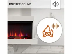 Chimenea|Chimenea|Chimenea eléctrica BALDERIA Achilles (L) - Chimenea de pared con calefacción -