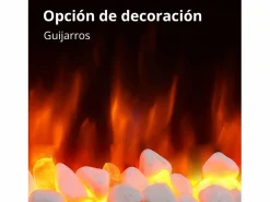 Chimenea eléctrica BALDERIA Enjo - Chimenea de pared, calefacción 2000 W -^ Online