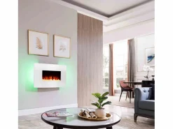 Chimenea eléctrica BALDERIA Enjo - Chimenea de pared, calefacción 2000 W -^ Online