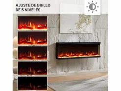 Chimenea eléctrica BALDERIA Orson 50 - Chimenea empotrable -^ Clearance