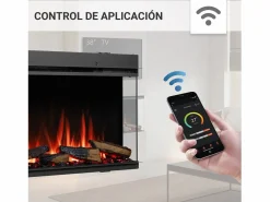 Chimenea|Chimenea|Chimenea eléctrica BALDERIA Athena smart 52 - Chimenea empotrable -