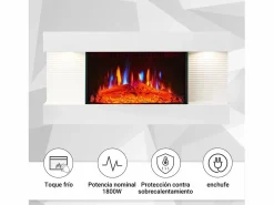 Chimenea eléctrica BALDERIA Ida ñ Chimenea de pared -^ Online