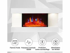 Chimenea eléctrica BALDERIA Ida ñ Chimenea de pared -^ Online
