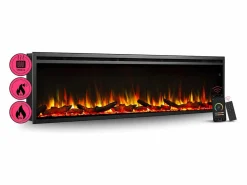 Chimenea eléctrica BALDERIA Atalanta 72 - Chimenea empotrable - Negro Clearance