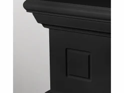 Chimenea|Chimenea|Chimenea eléctrica CAMBRIDGE, chimenea de pie, madera negra, 110x36x100h