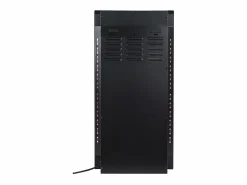 FLAMATECH Chimenea|Chimenea|Chimenea eléctrica curva VULCANO L.41xAn.13xAlt.81cm Negra