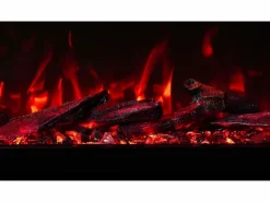 Chimenea|Chimenea|Chimenea eléctrica de 3 caras UNITY 152 - fuego premium, de pared o empotrada - 152x19x36 cm - LED decorativa con calefacción 900/1800W