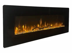 Chimenea|Chimenea|Chimenea eléctrica de pared DALLAS L127 x P 11 x H50