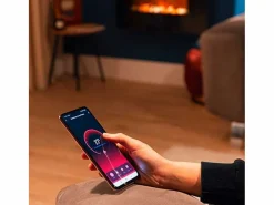 Chimenea|Chimenea|Chimenea eléctrica decorativa Ready Warm 2650 Curved Flames Connected Cecotec 2000W control vía App
