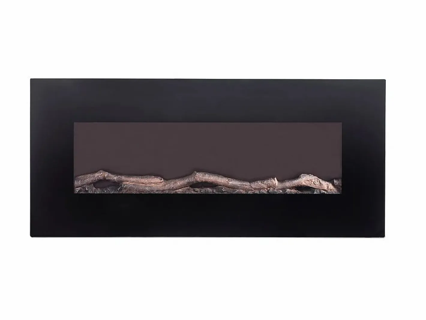 FLAMATECH Chimenea eléctrica LALITA - L.110xAn.14xAlt.49cm - Negra Negro Outlet
