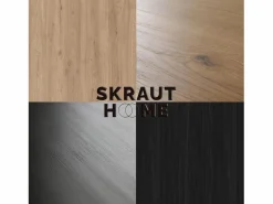 Skraut Home Chimenea|Chimenea|Chimenea eléctrica LED, 102x35x45cm, 1 Hueco, 1 Puerta, Chimenea eléctrica, Colgado, Suspendido, Roble y negro