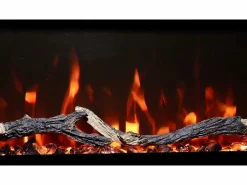 Chimenea|Chimenea|Chimenea eléctrica MONARCH 127 - fuego premium - de pared y empotrados - 127x13x35 cm - chimenea LED con calefacción 900/1800 W