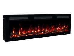 Chimenea eléctrica MONARCH 152 - fuego premium - de pared y empotrados - 152x13x35 cm - chimenea LED con calefacción 900/1800 W^ Online