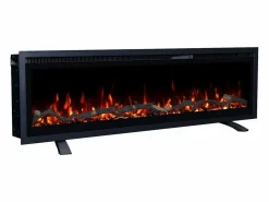 Chimenea|Chimenea|Chimenea eléctrica REGAL 152 - fuego premium - de pared y empotrados - 152x35x12 cm - chimenea LED decorativa con calefacción 900/1800 W