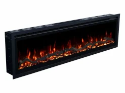 Chimenea|Chimenea|Chimenea eléctrica REGAL 106 - fuego premium - de pared y empotrados - 106x35x12 cm - chimenea LED decorativa con calefacción 900/1800 W
