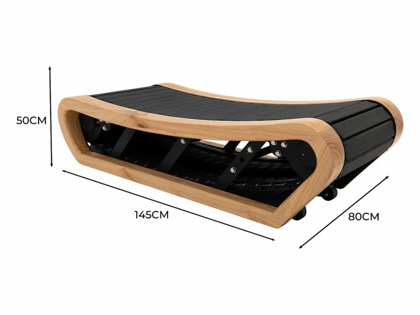 Cinta de Correr Curva con Energía autogenerada – Roble Claro^Monstershop Online