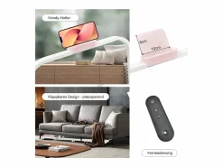 Merax Sillón Cama|Cinta de correr plegable 2 en 1, velocidad 1-6 km/h con control remoto, pantalla LED, altavoz Bluetooth