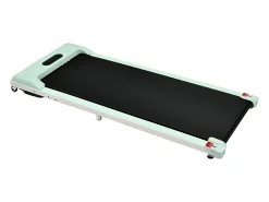 Cinta de correr plegable 2 en 1, control remoto, 1-6 km/h, pantalla LED, altavoz Bluetooth, soporte para teléfono, metal (130 x 58 x 13 cm) Verde Clearance