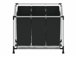 Cesto De Ropa|Clasificador de ropa con 3 bolsas Acero