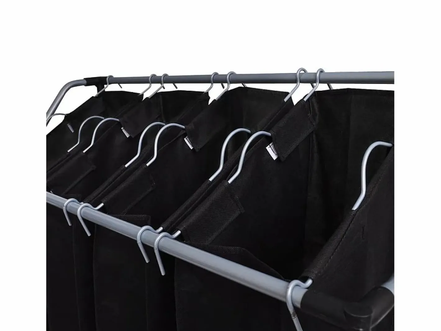 Clasificadores de ropa con 2 bolsas y Gris^