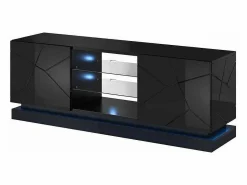 MSO Mueble Tv|Clost 160 cm LED soporte de TV - Con LEDs